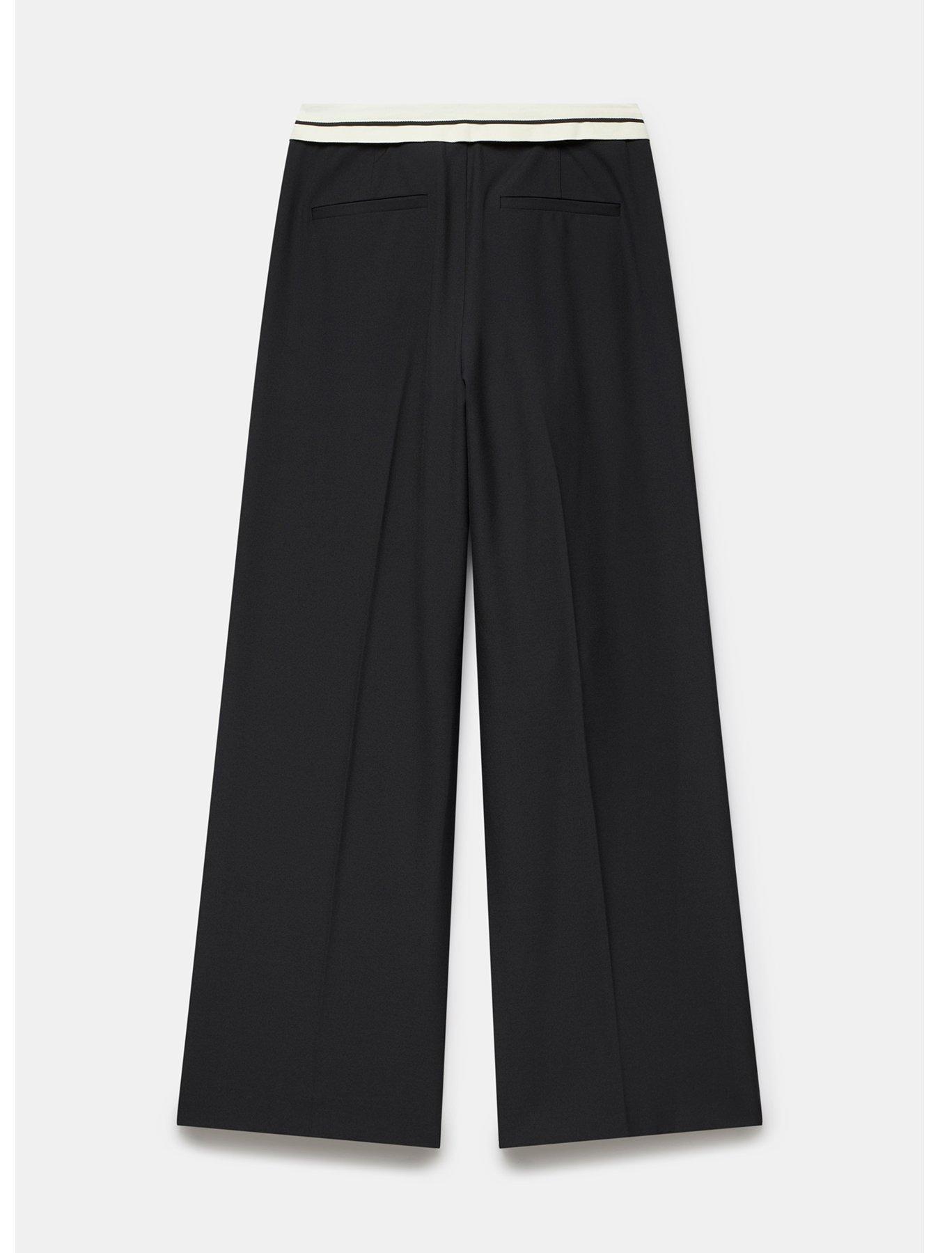Knee length black with mint contrast main image 1
