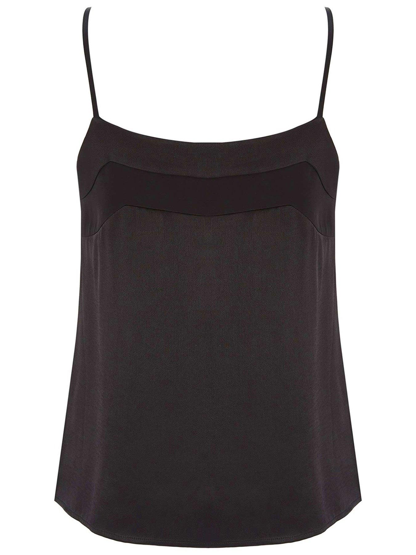 Mint Velvet Black V-Neck Cami | Very.co.uk