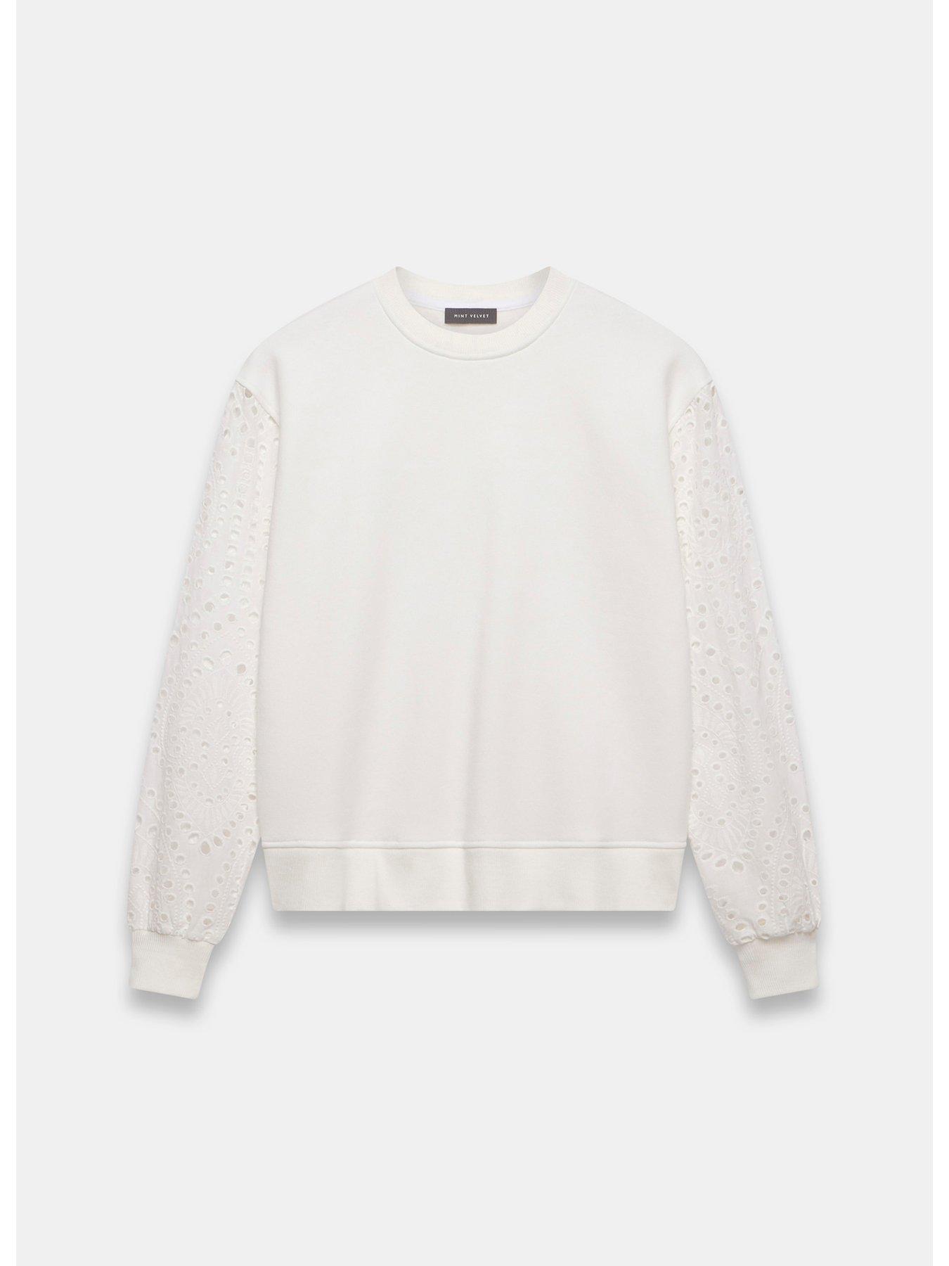 Mint velvet white sweatshirt sale