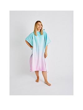 Product photograph of Catherine Lansfield Ombre Adult Beach Poncho Towel from very.co.uk
