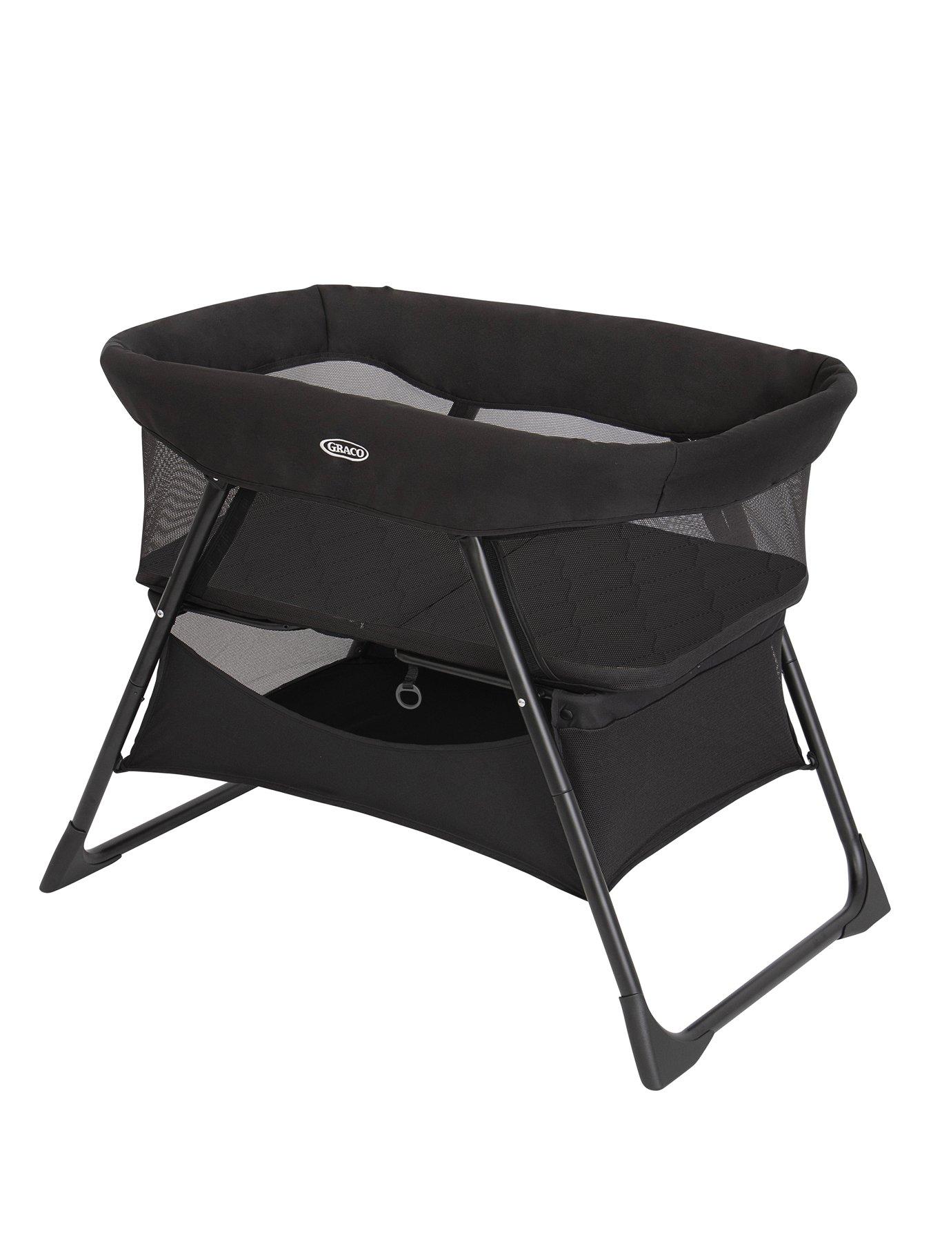 Image 1 of 8 of Graco Side-by-Side Bedside Bassinet - Night Sky