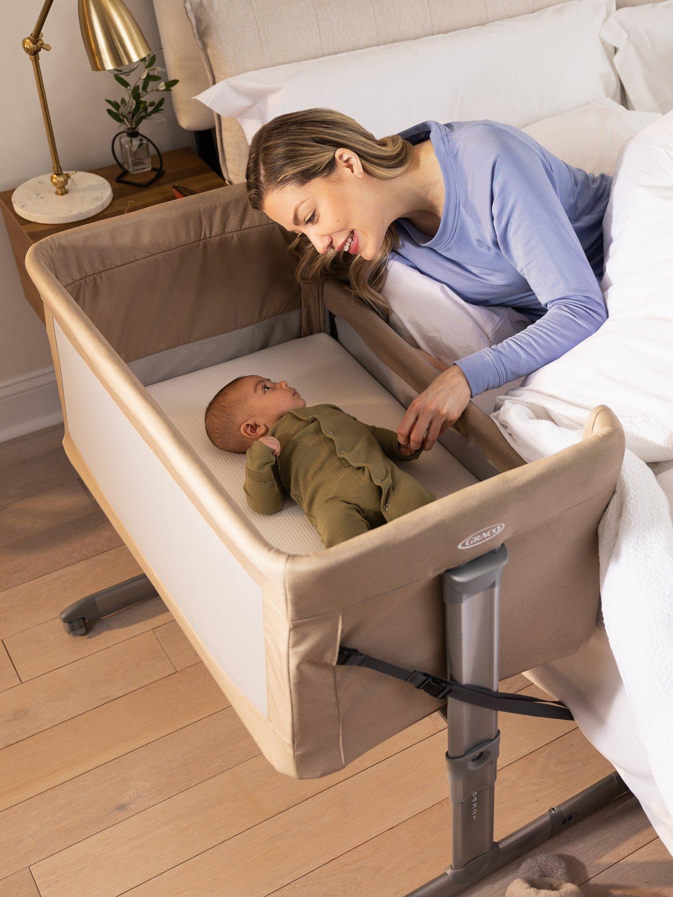 undefined Sweet2Sleep Bedside Bassinet - Oatmeal