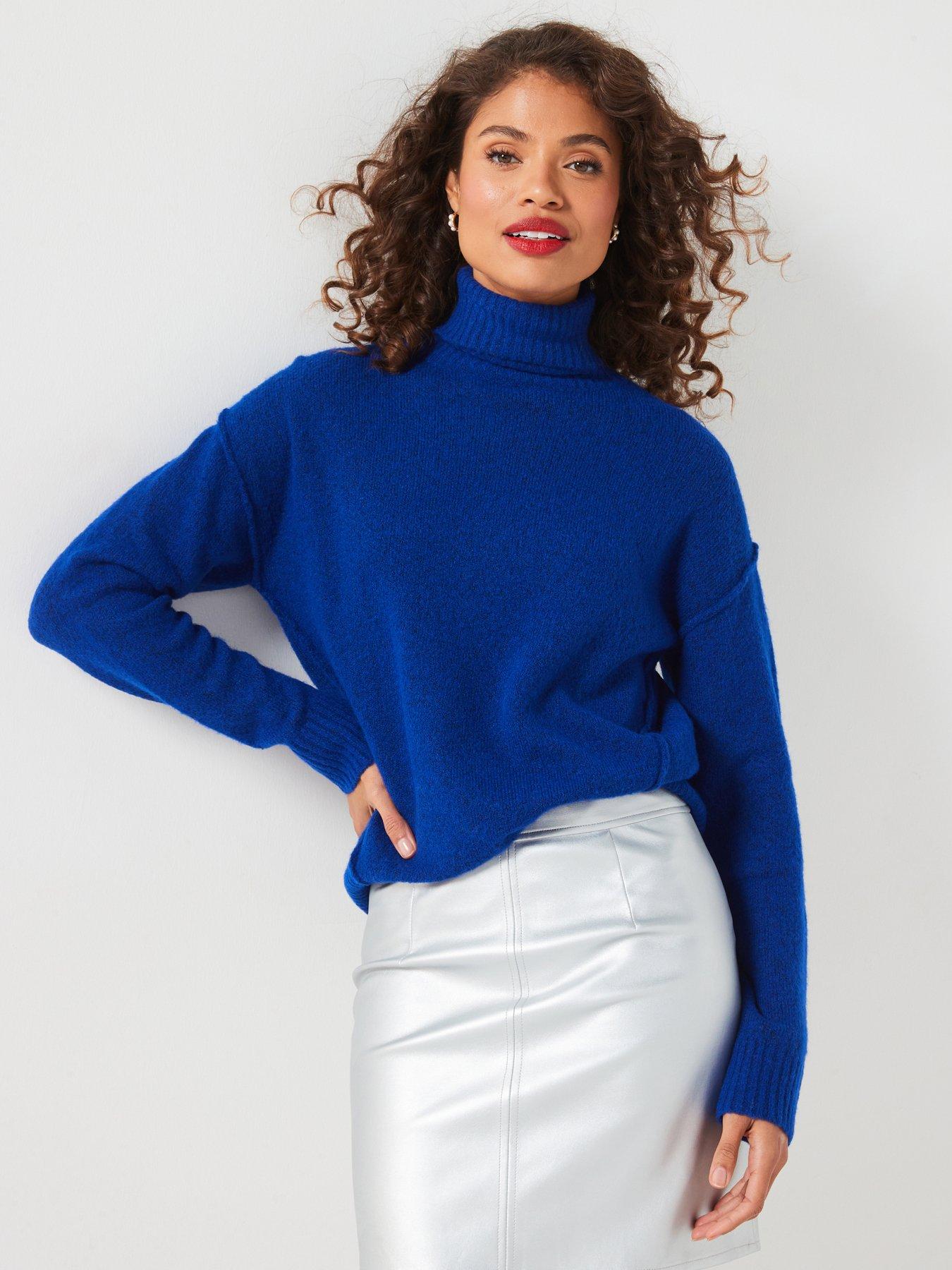 v-by-very-roll-neck-exposed-seam-detail-jumper-blue