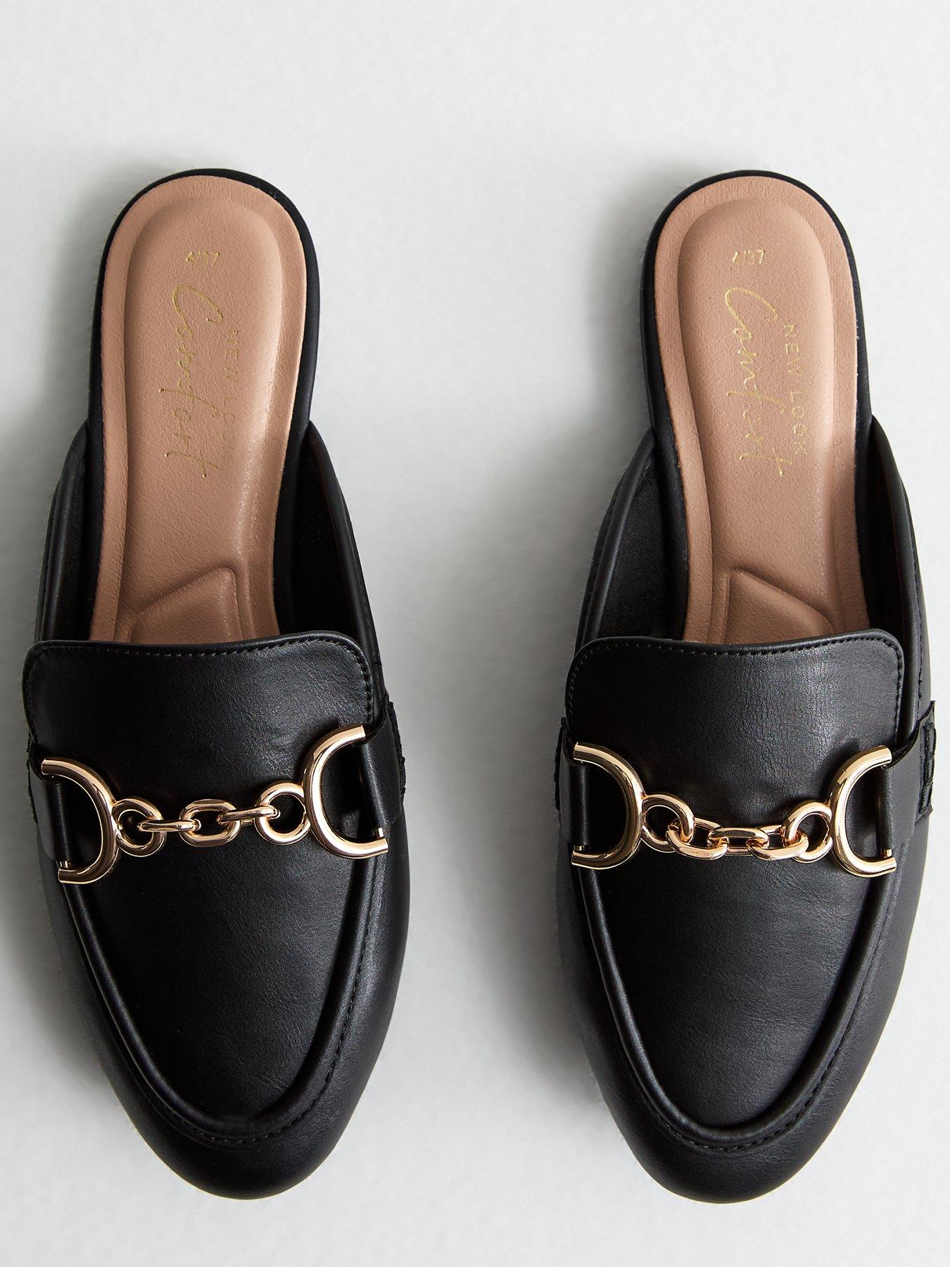 Backless loafers new look clearance