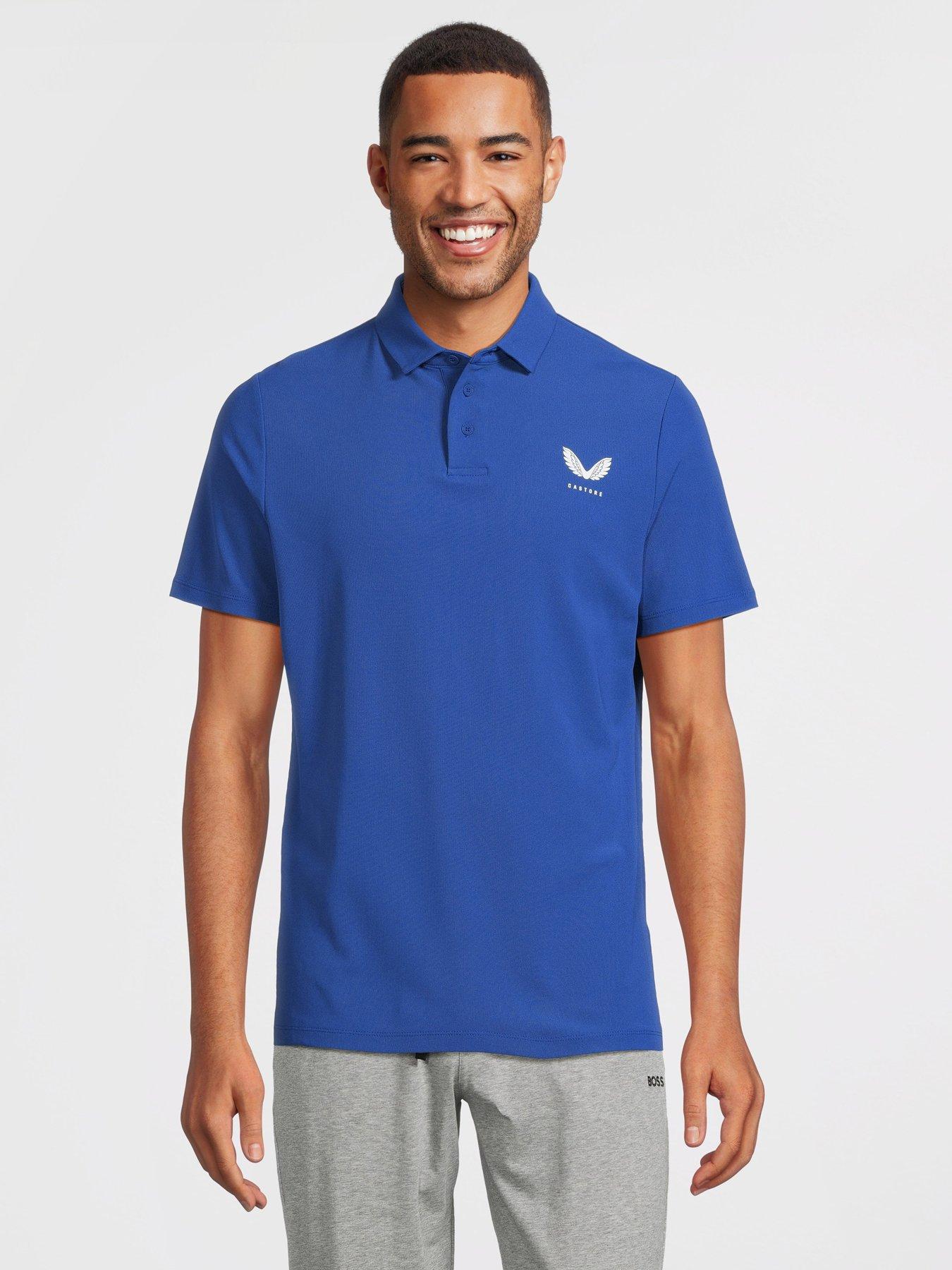 Image 1 of 5 of Castore Mens Golf Essential Polo - Blue