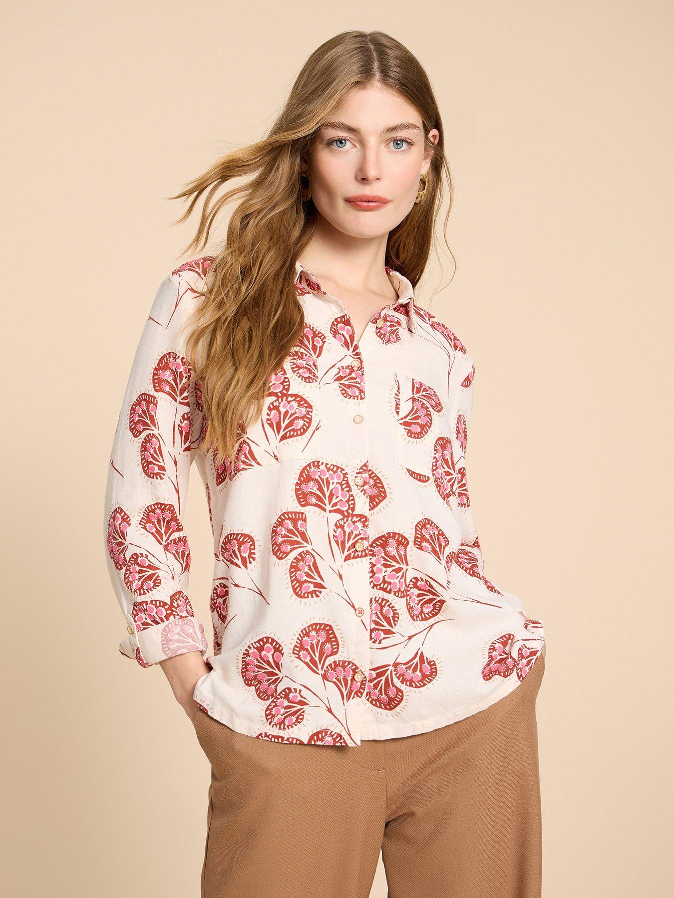 White Stuff Sophie Cotton Shirt - Ivory | very.co.uk