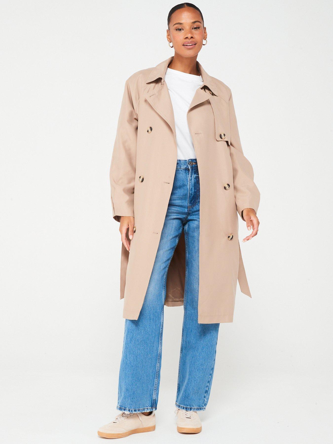 vero-moda-longline-trench-coat-grey