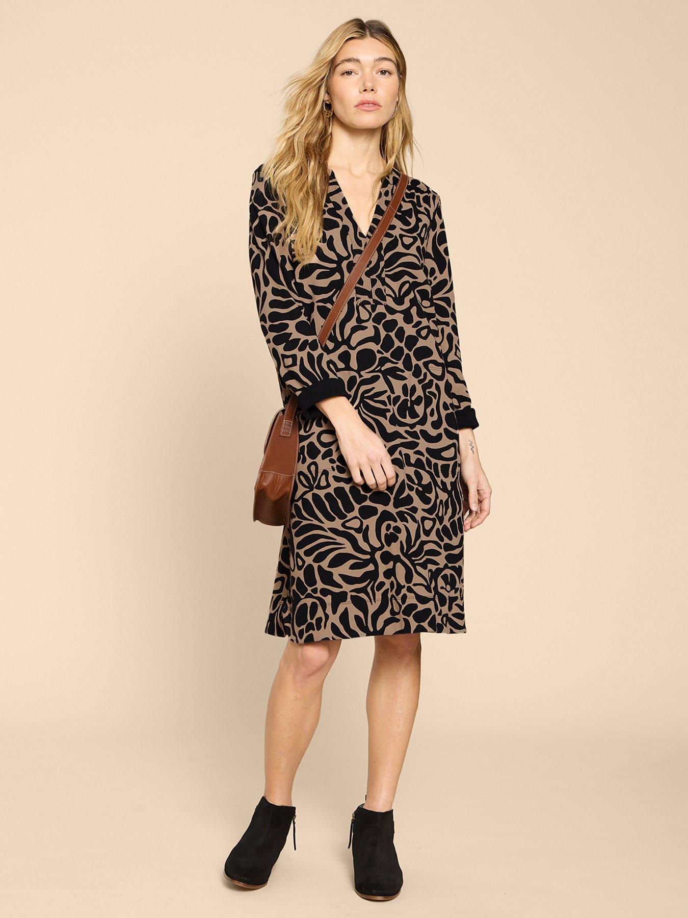 White Stuff June Jersey Shift Dress Black Very