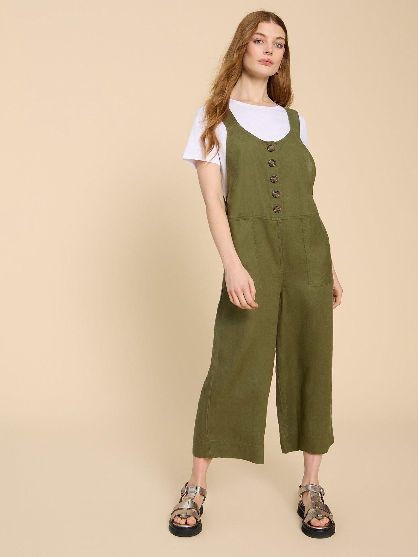 Levi's Wide Leg Cord Dungarees - Mole - Brown