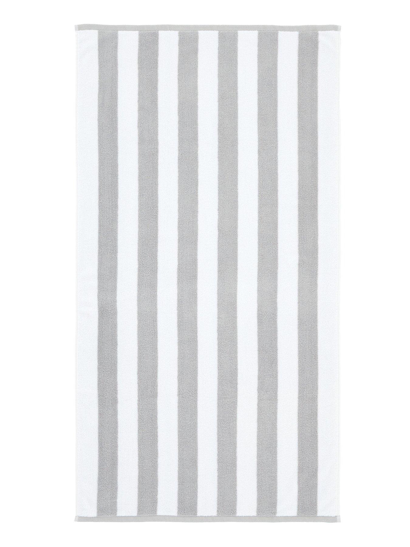 Bianca Reversible Stripe Jacquard 100% Cotton Towel Collection