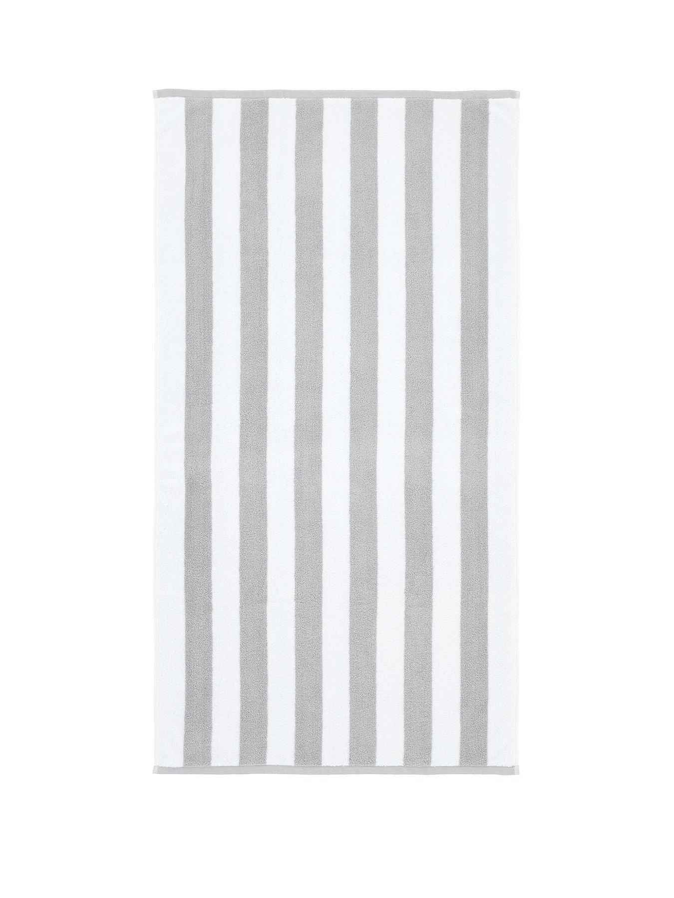 Bianca Reversible Stripe Jacquard 100% Cotton Towel Collection