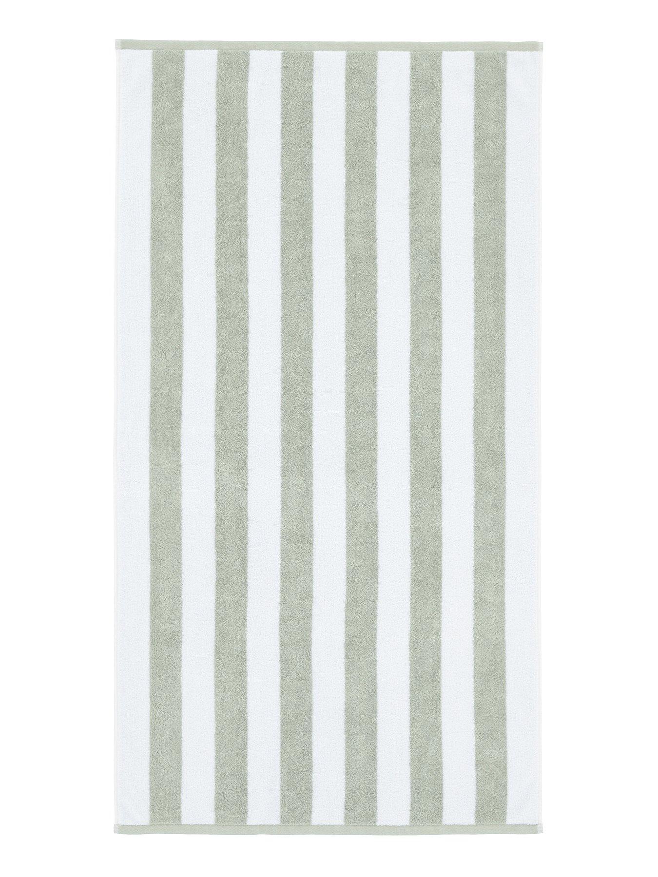Bianca Reversible Stripe Jacquard 100% Cotton Towel Collection