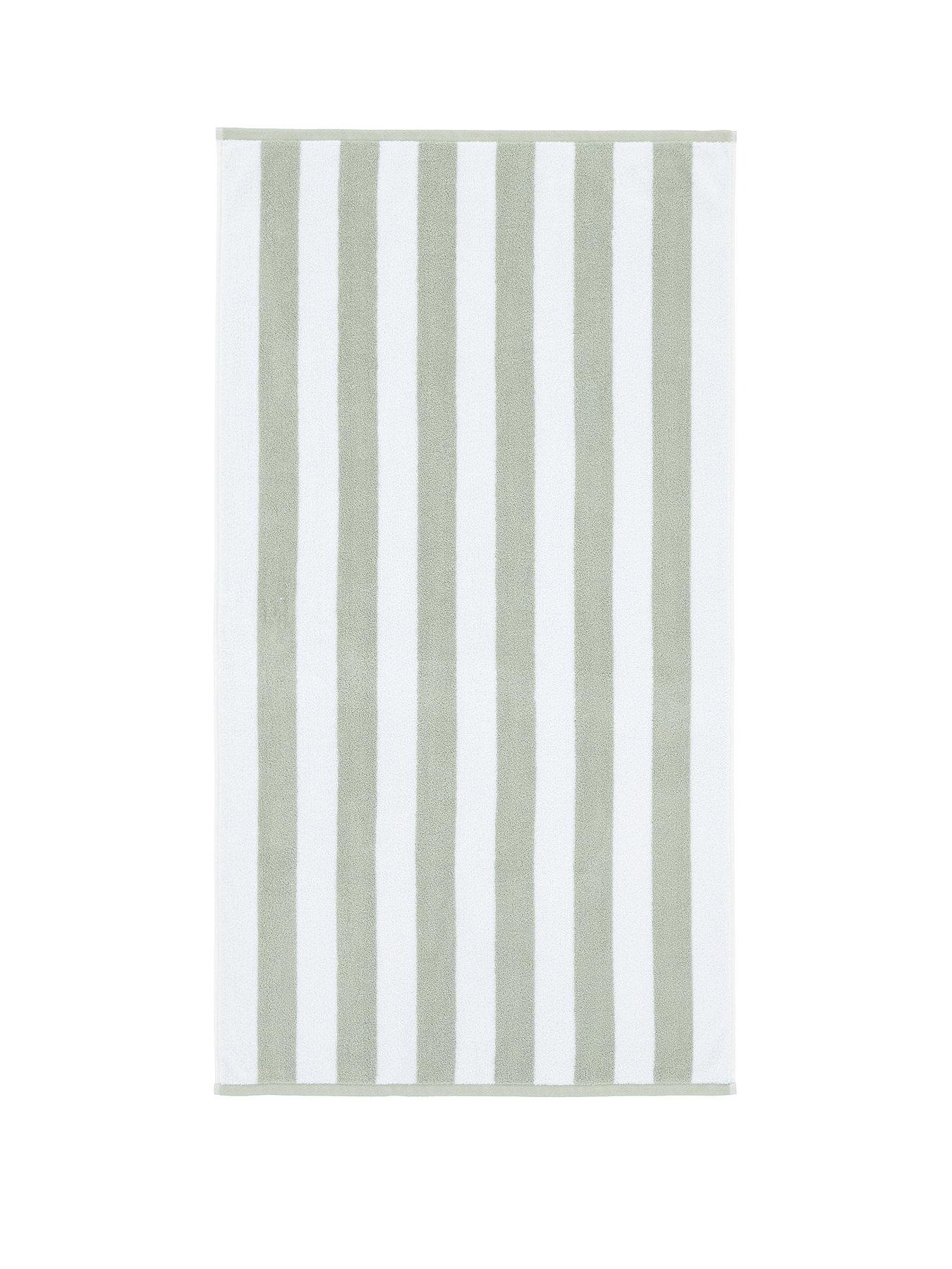Bianca Reversible Stripe Jacquard 100% Cotton Towel Collection
