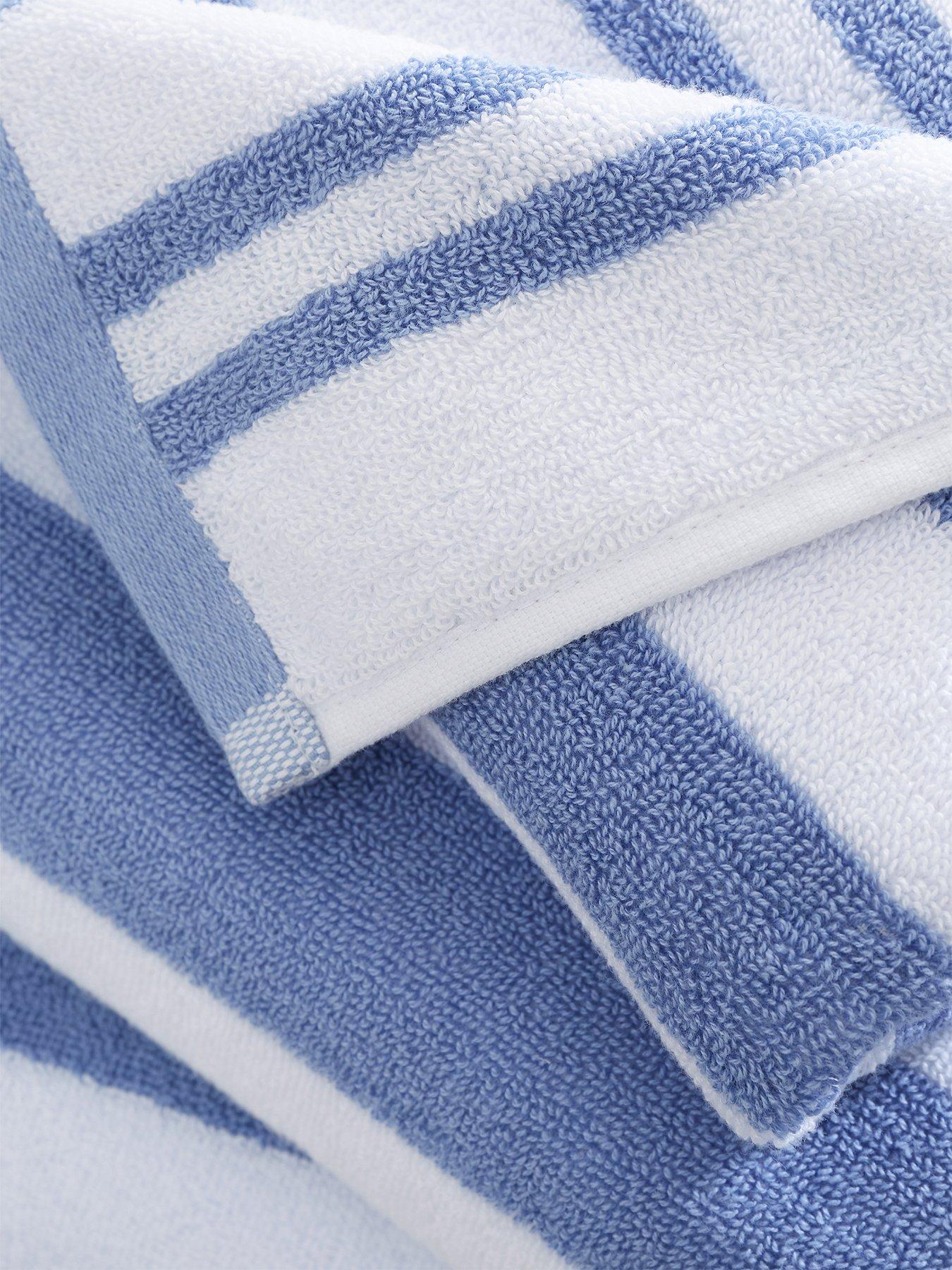 Image 4 of 5 of Bianca Reversible Stripe Jacquard 100% Cotton Towel Collection