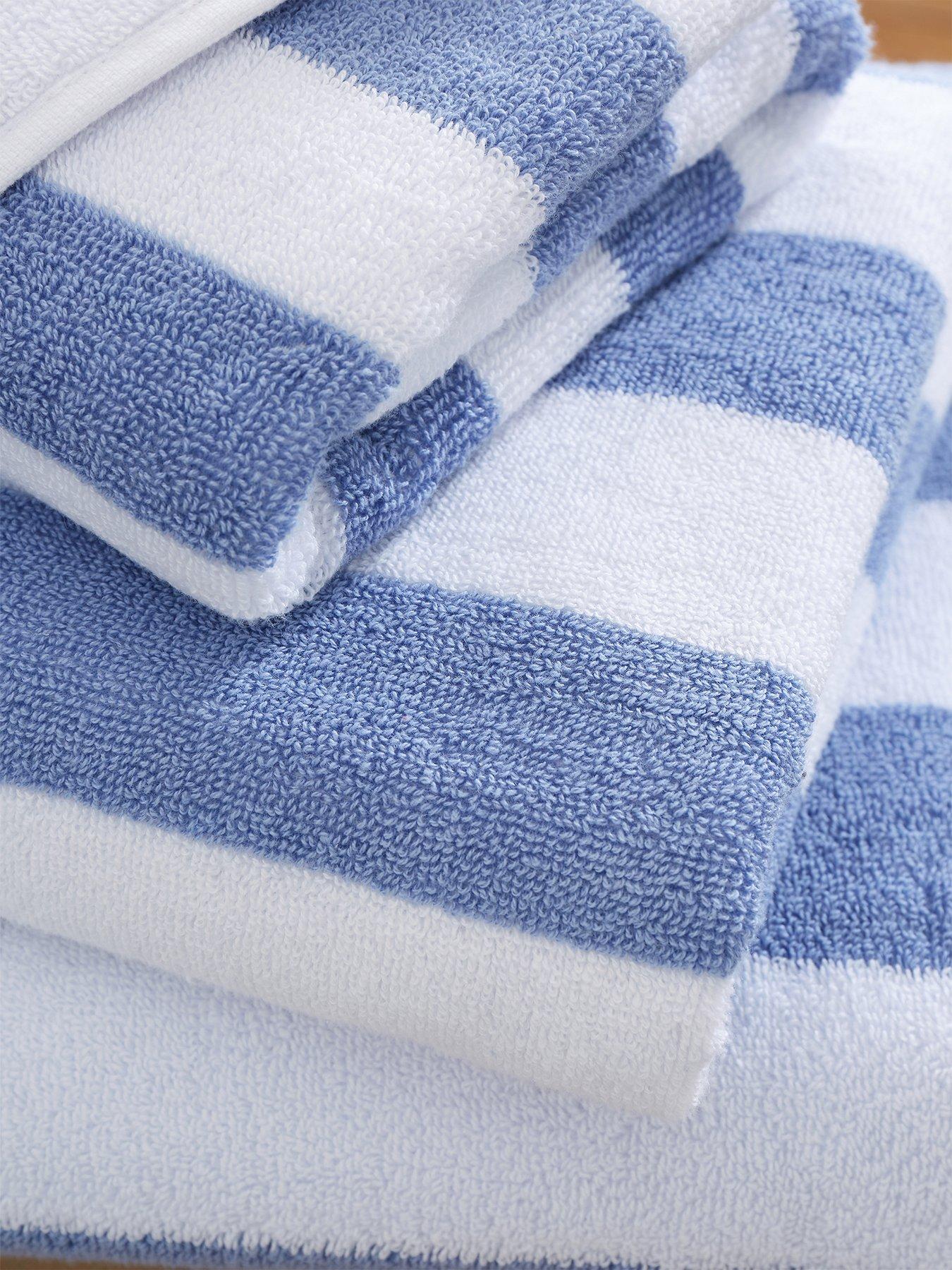 Image 5 of 5 of Bianca Reversible Stripe Jacquard 100% Cotton Towel Collection