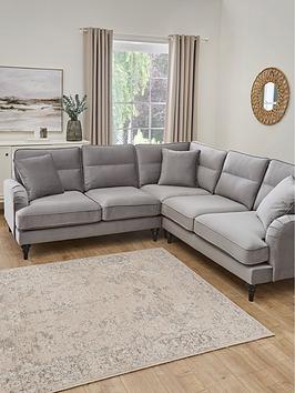 Product photograph of Very Home Victoria Corner Group Sofa - Grey - Fsc Reg Certified from very.co.uk