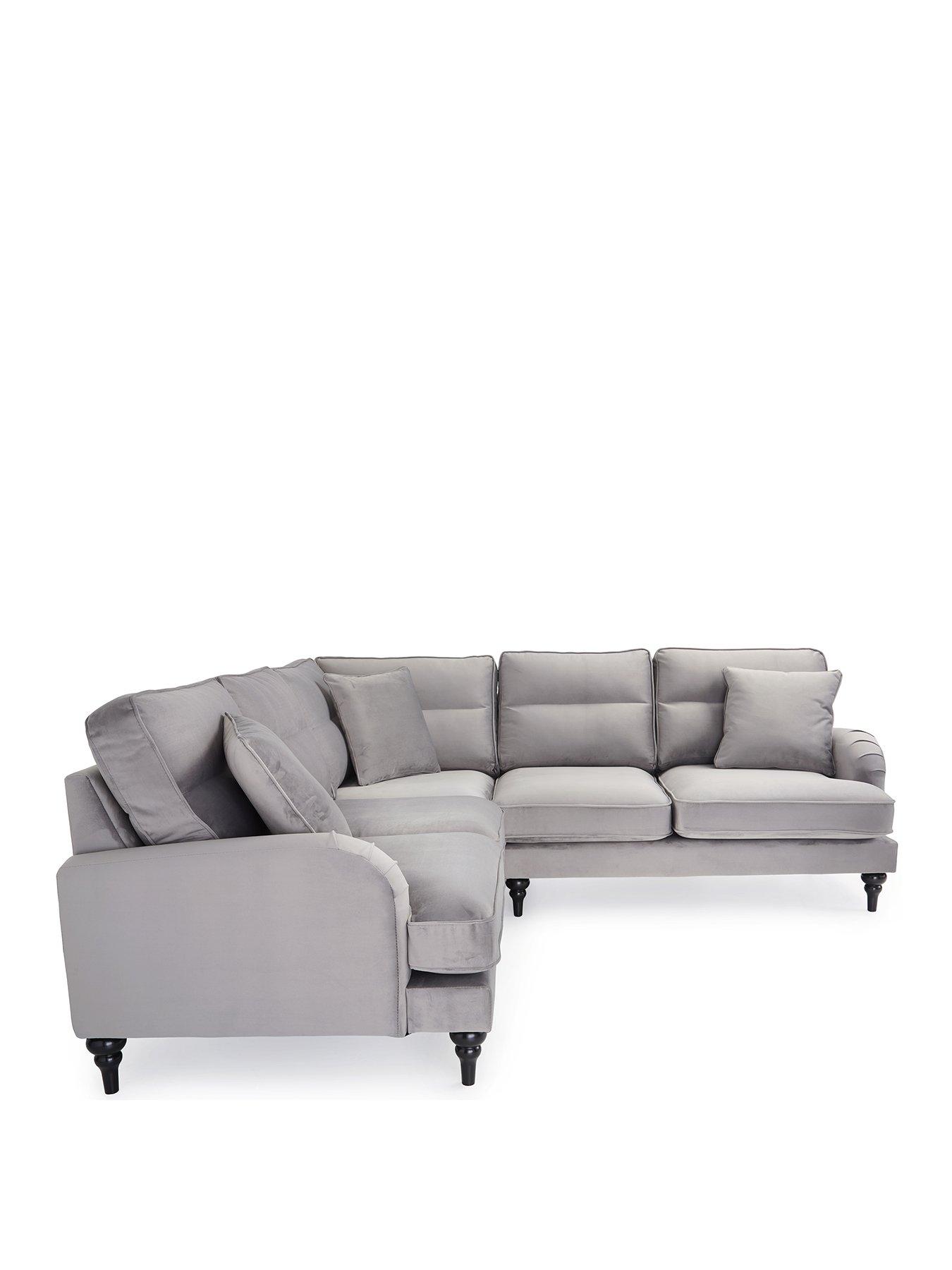  image of very-home-victoria-corner-group-sofa-greynbsp--fscreg-certified
