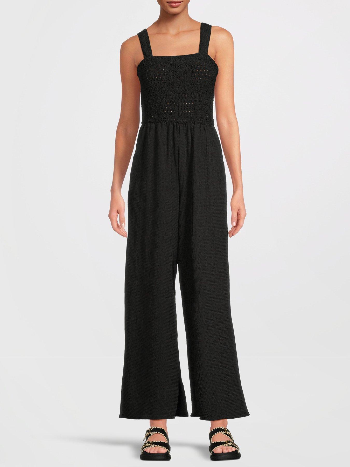 Kali Smock Jumpsuit Blue