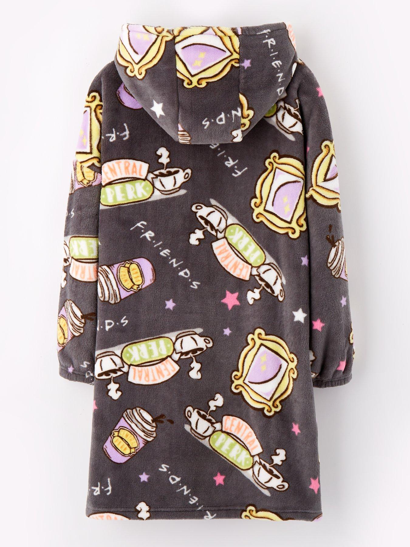 Friends All Over Print Fleece Hooded Blanket Very