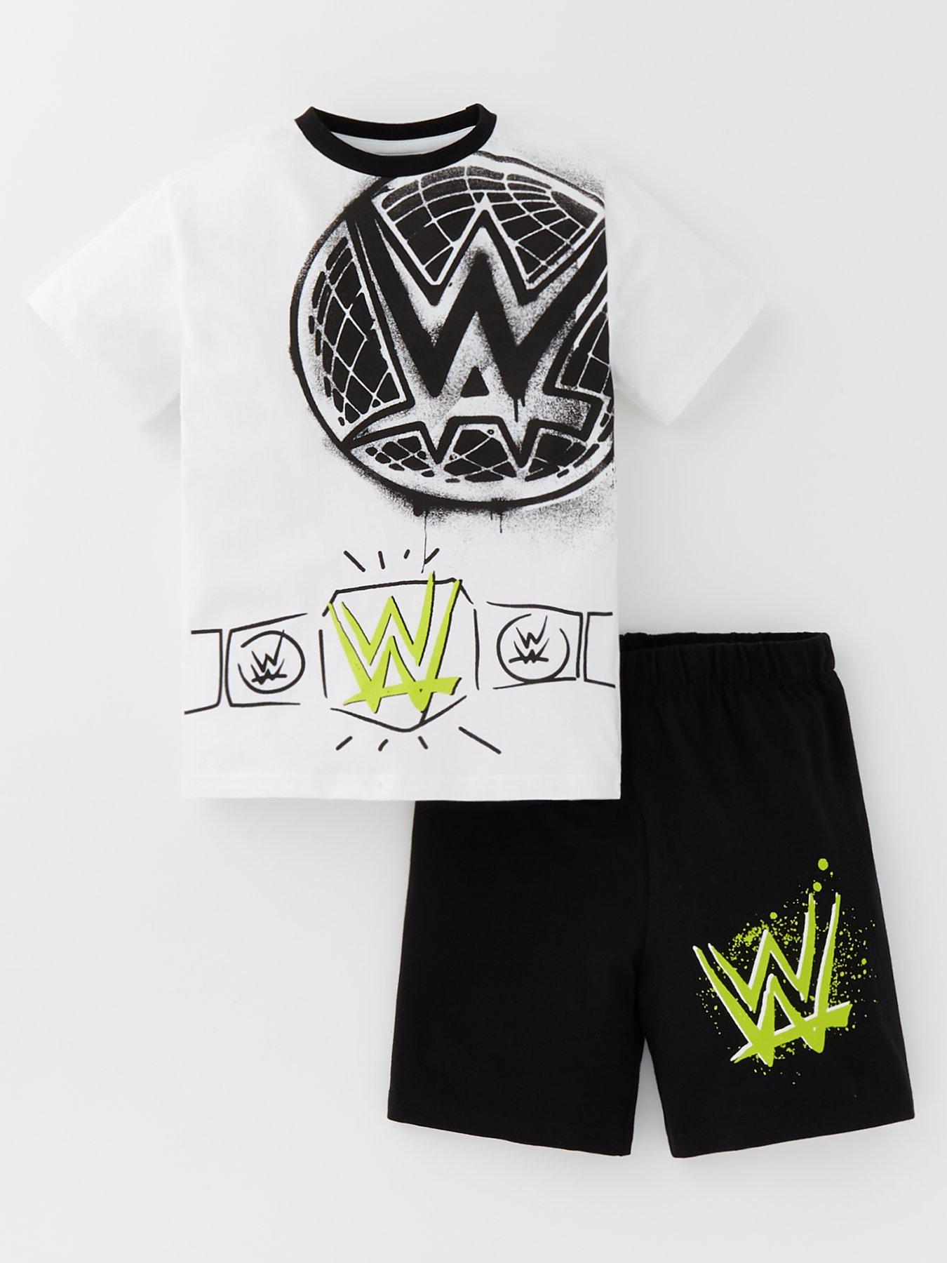 WWE Belt Print Short Pyjamas Very