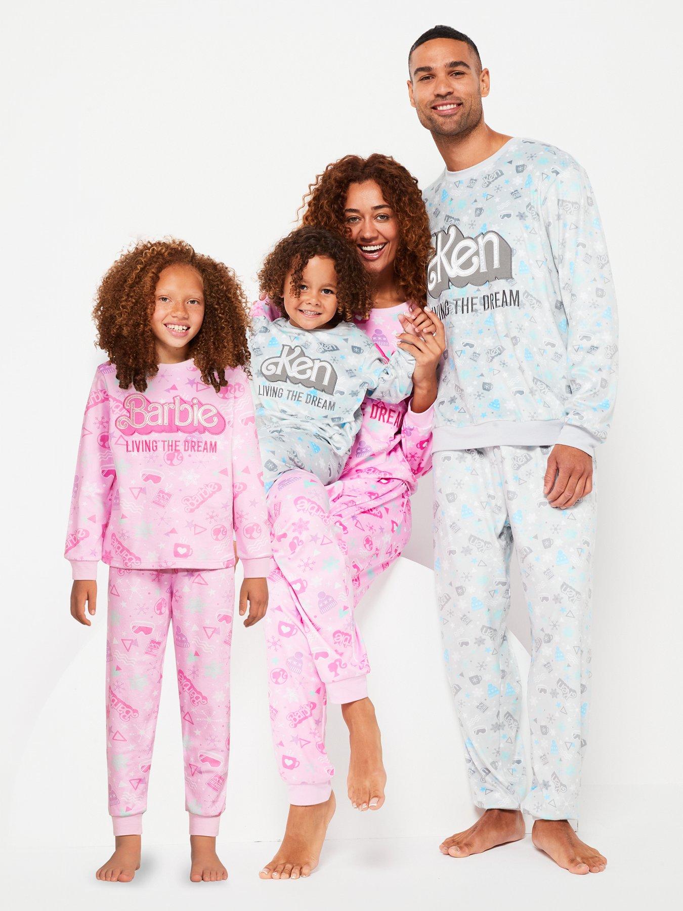 Girls Barbie Family Christmas Pyjama