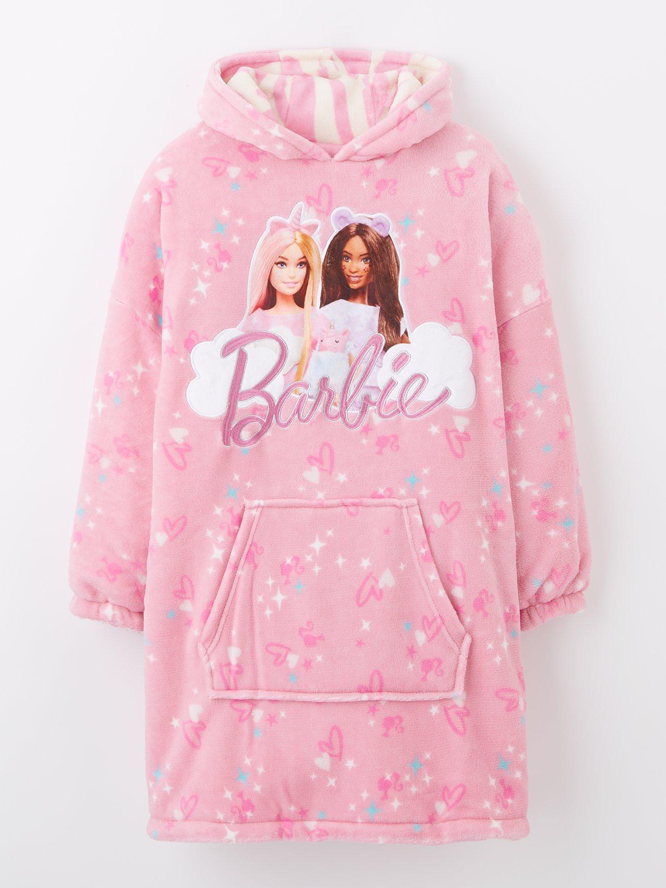 undefined Reversible Fleece Hooded Blanket - Pink