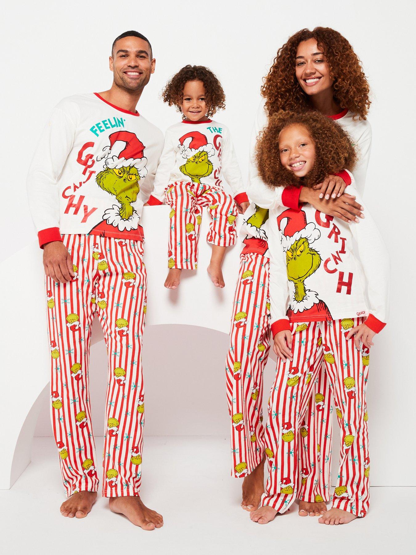 The Grinch Unisex Kids Grinch Family Christmas Pyjamas Multi Very