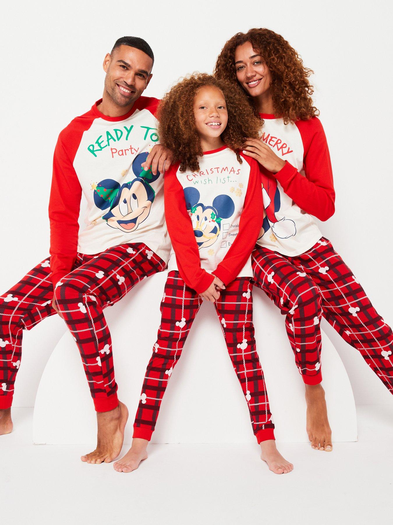 Mickey Mouse Disney Mickey Mouse Family Christmas Pyjamas Very