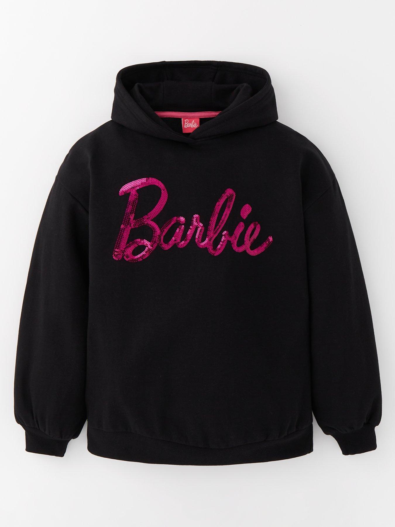 undefined Sequin Logo Hoody - Black