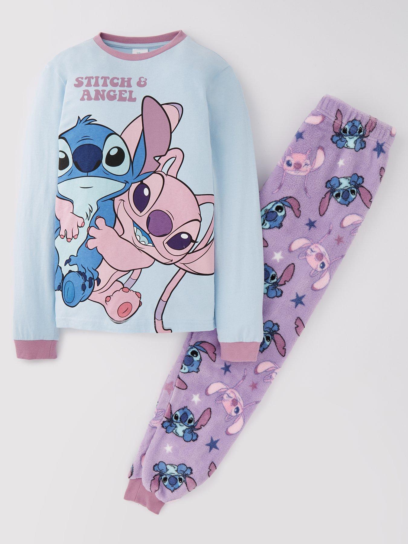 Disney Lilo & Stitch Disney Lilo And Stich Pyjama Set, Blue, Size Age: 9-10 Years