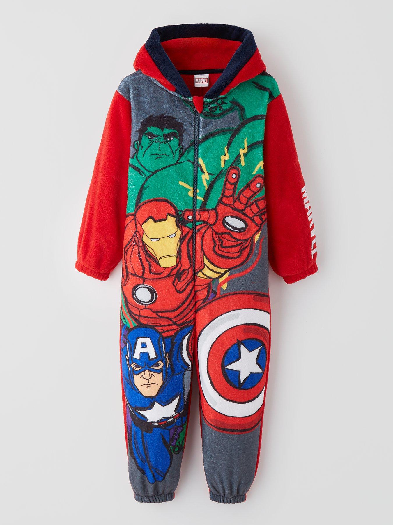 undefined Avengers Fleece All In One - Red