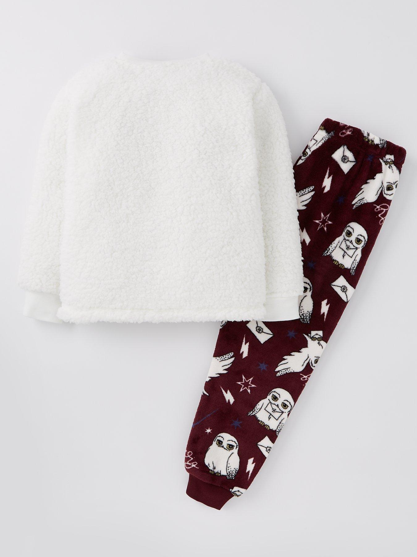 Harry Potter Hedwig Supersoft Fleece Pyjamas White Very