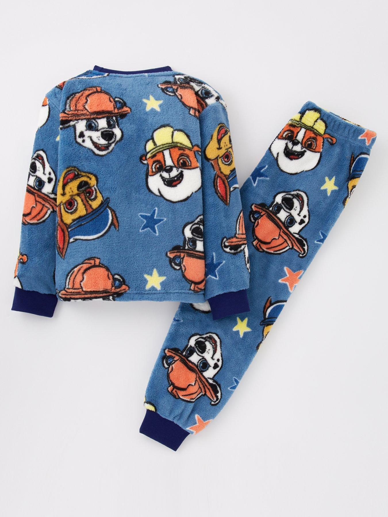 Paw Patrol All Over Print Fleece Pyjamas Very