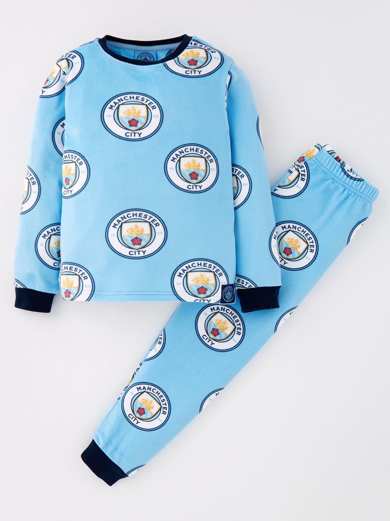 Manchester City Manchester City Football Fleece Pyjamas | Very.co.uk