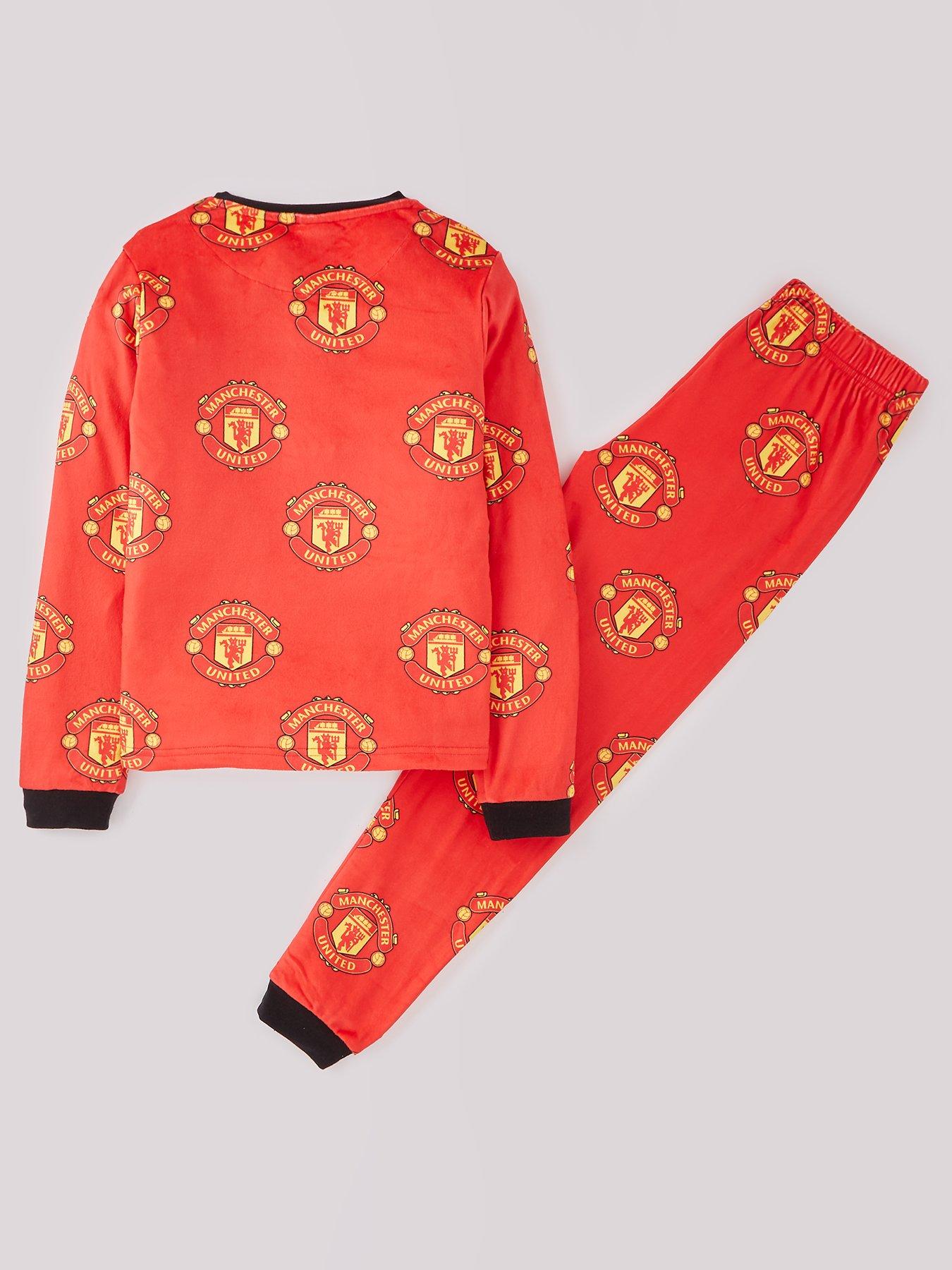 Manchester United Football Fleece Pyjamas Very