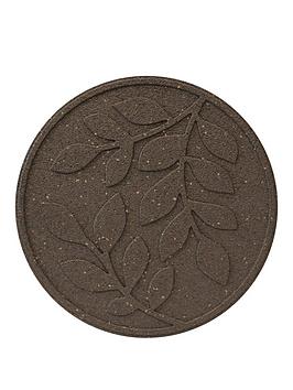 Product photograph of Primeur Reversible Stepping Stone Leaves 4 Pack- Earth from very.co.uk