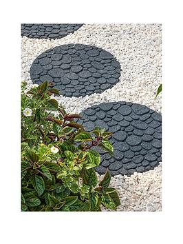 Product photograph of Primeur River Rock Stepping Stone 4 Pack- Grey from very.co.uk