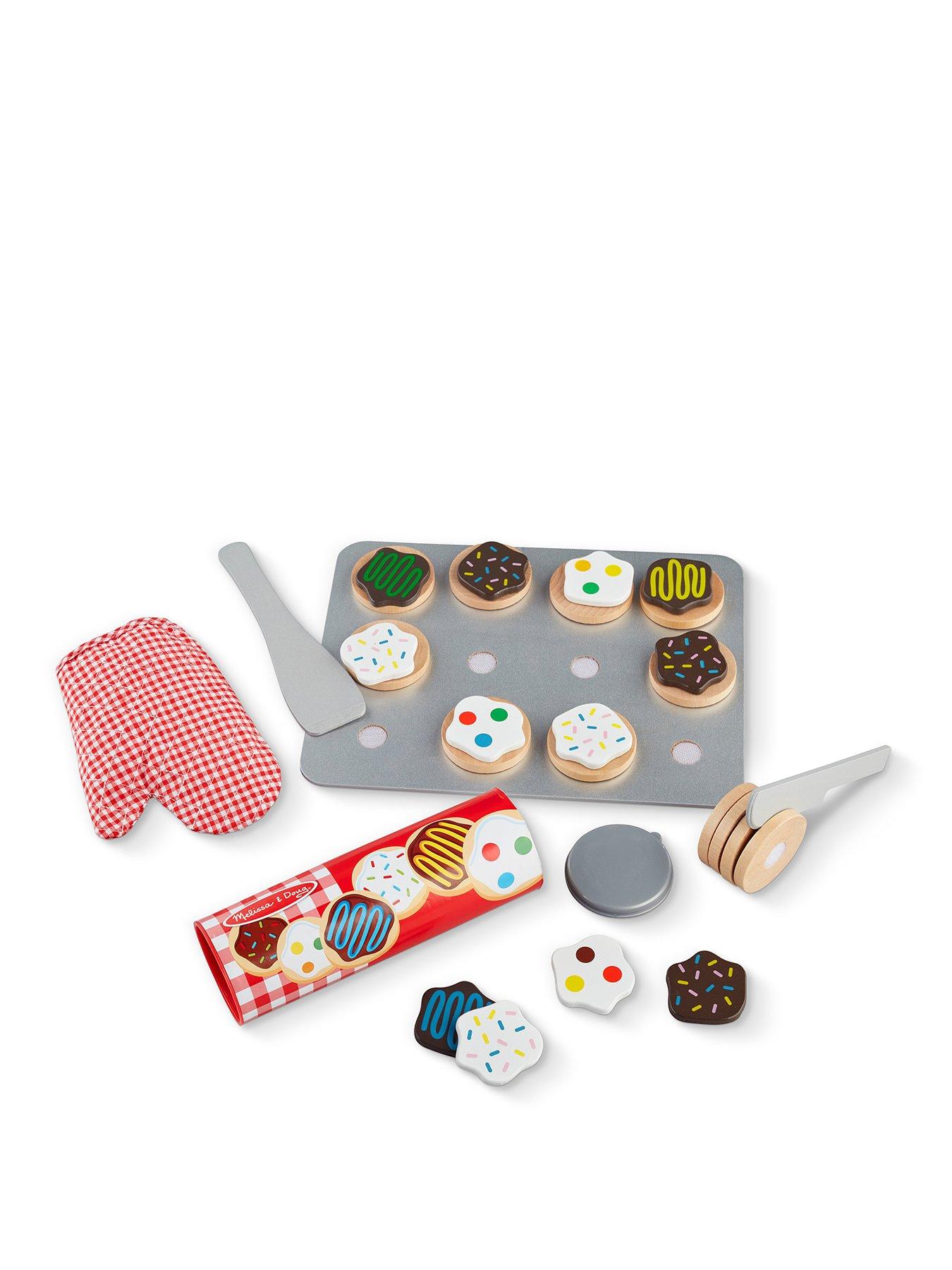 Melissa & doug slice and 2025 bake wooden cookie play food set