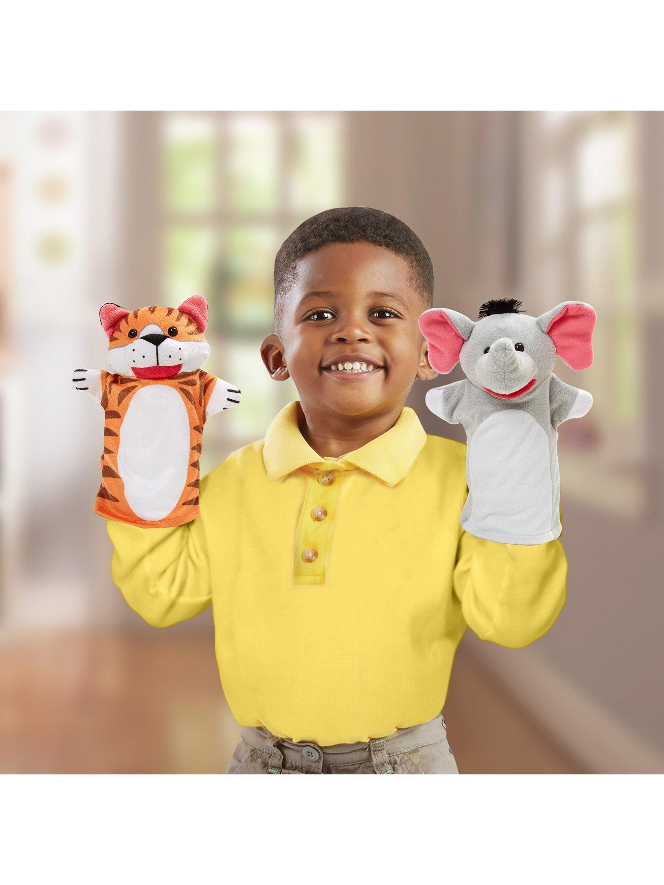 Melissa & doug zoo friends hot sale hand puppets