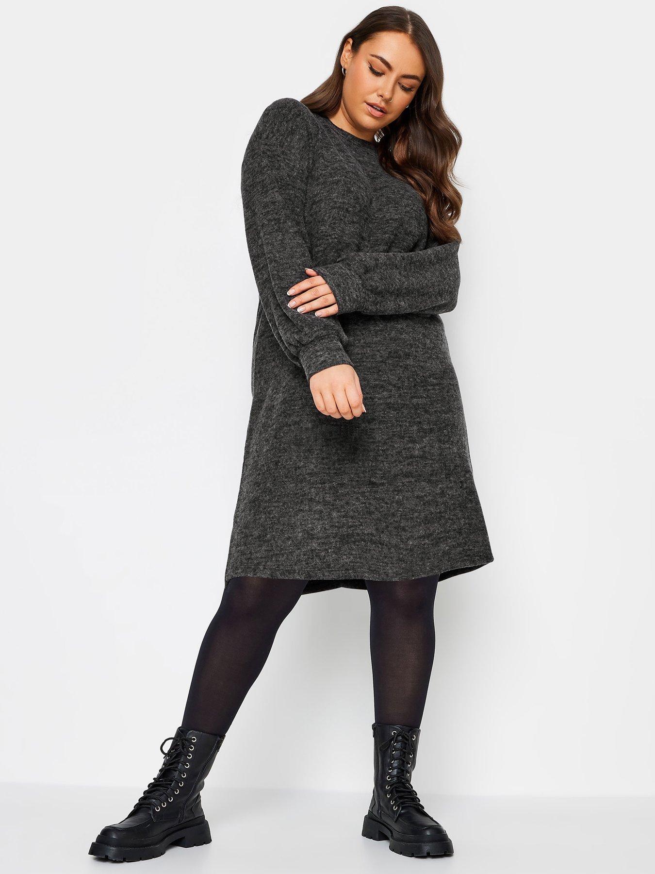 undefined Soft Touch Jumper Dress - Green