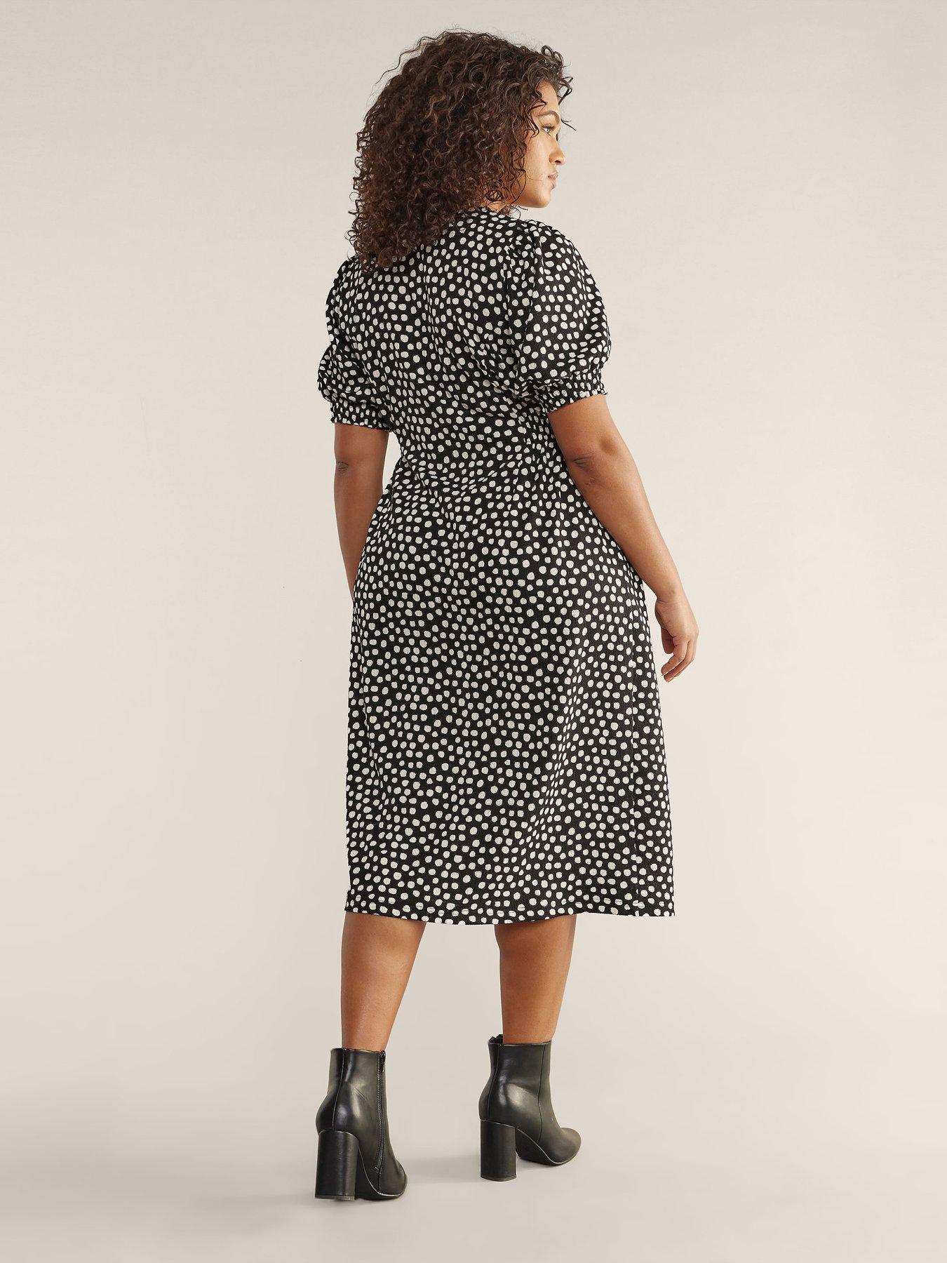 Evans spotty dress hotsell