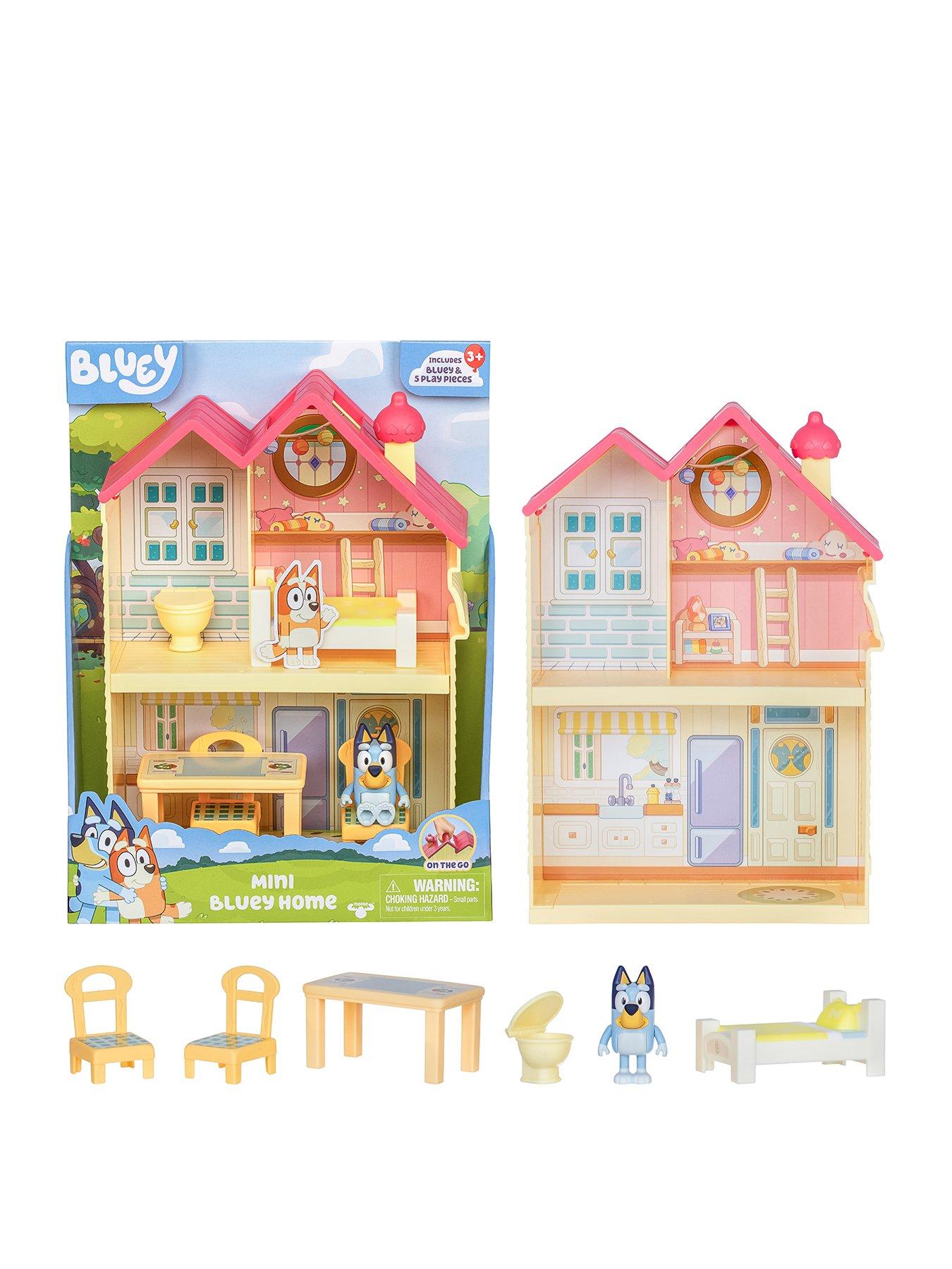 Bluey Mini Home, Includes And 5 Play Pieces, Play All Day In 'S House