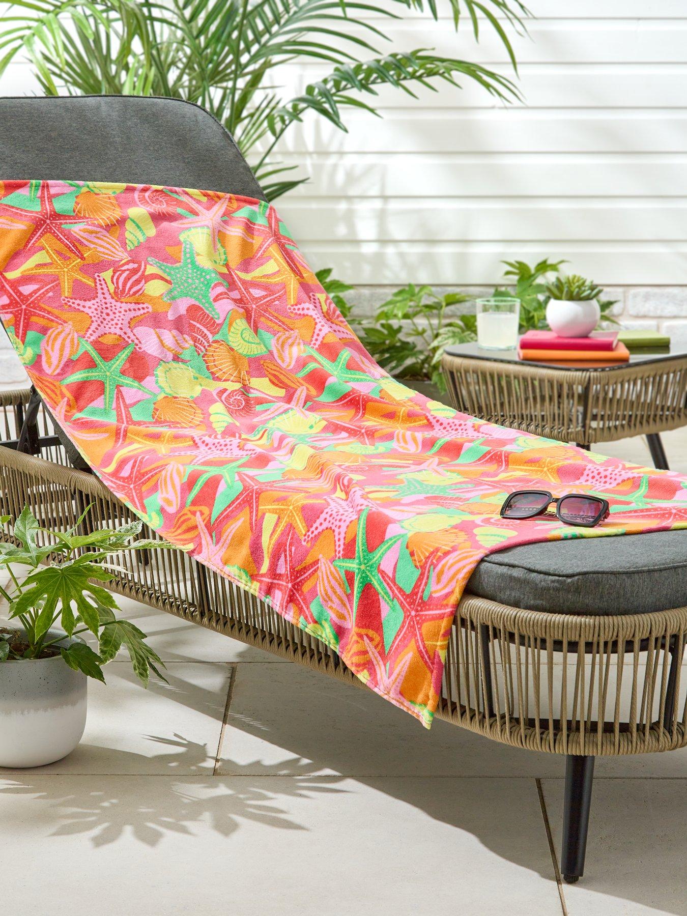 Product photograph of Very Home Lilah Beach Towel from very.co.uk