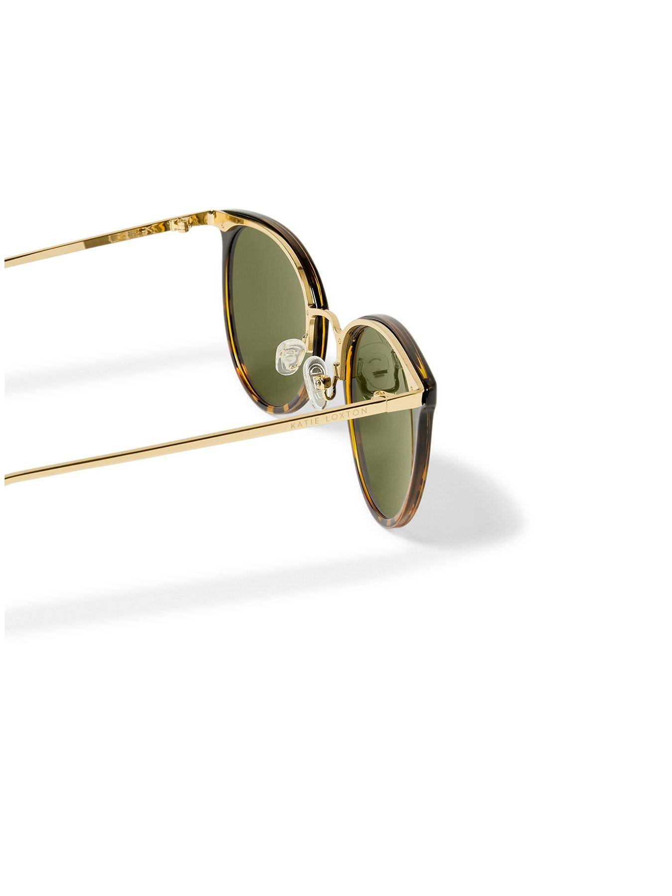 Image 2 of 5 of Katie Loxton Santorini Sunglasses In Gradient Black Tortoiseshell