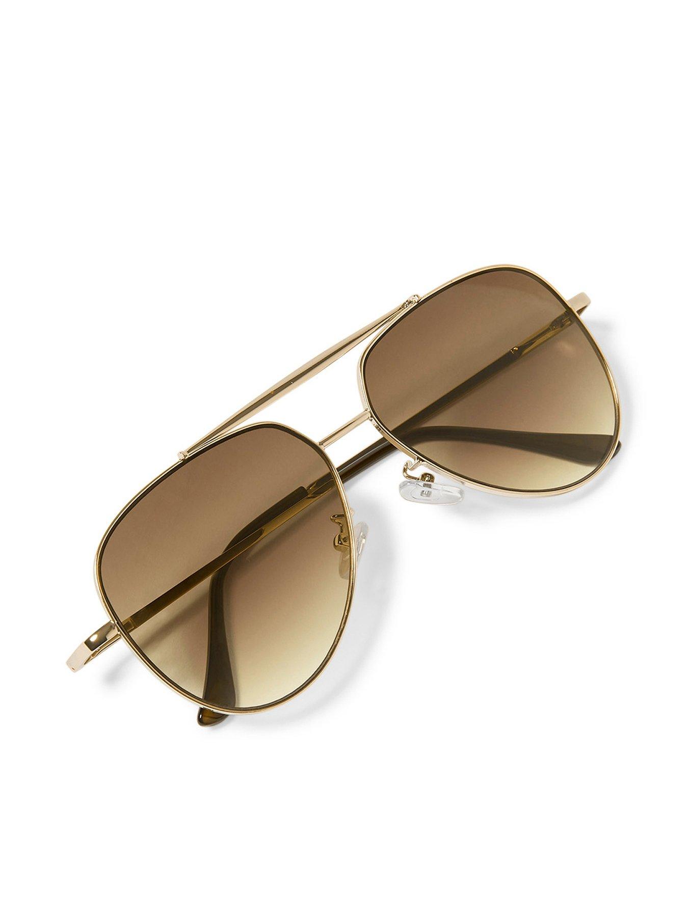 Katie Loxton Bali Sunglasses In Gold Metal