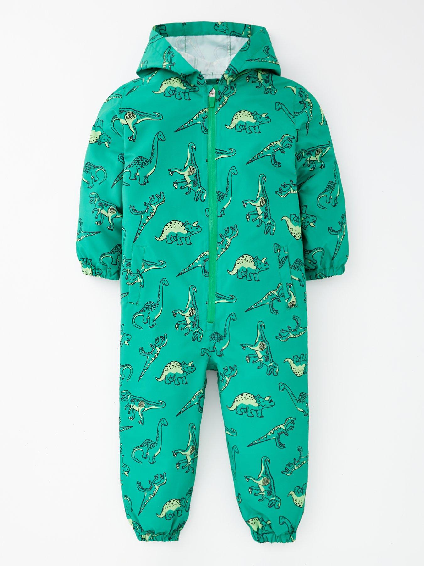 Boys Dinosaur Puddlesuit Multi