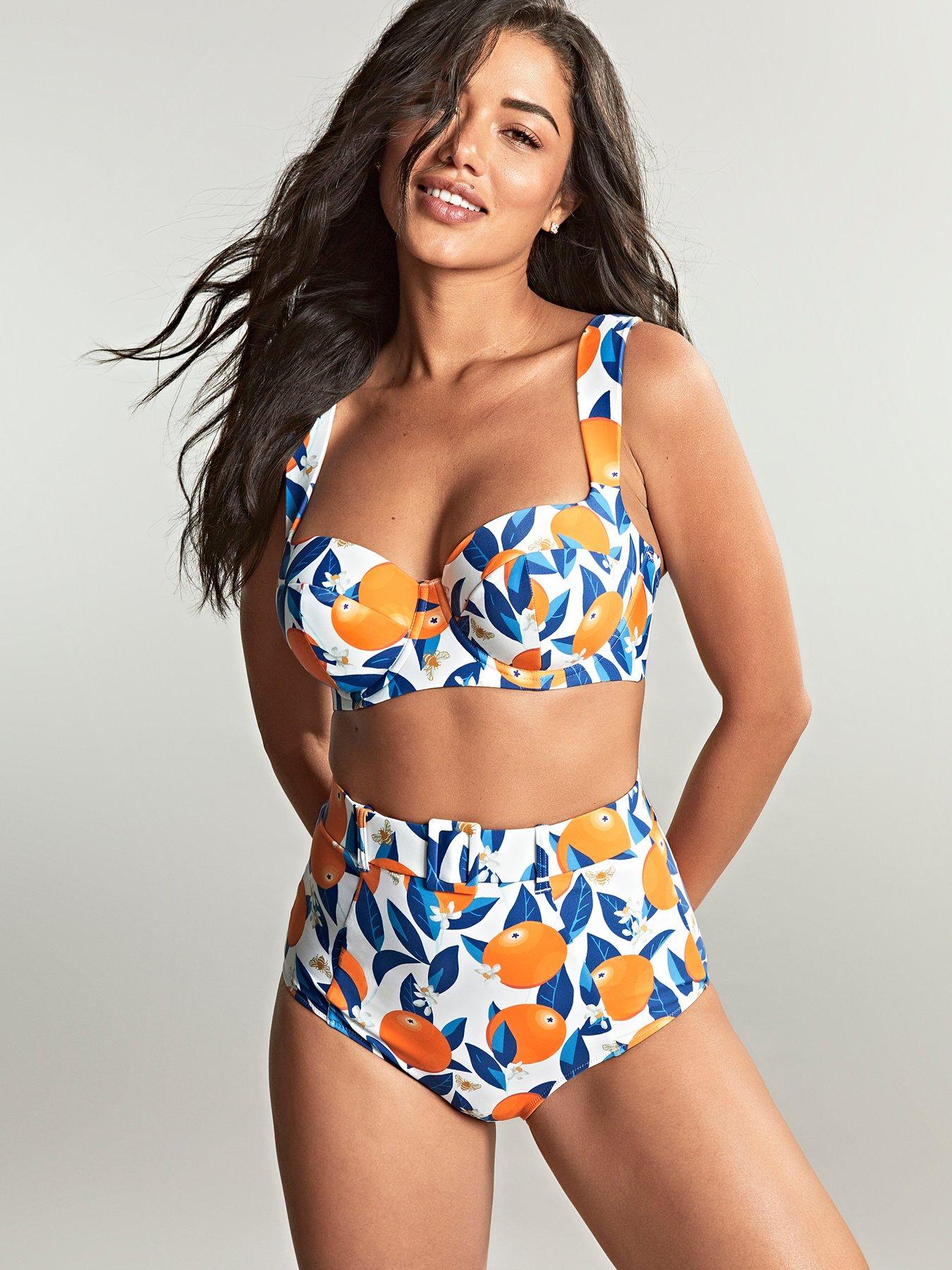 undefined Bette Balcony Wide Strap Bikini Sicily Print