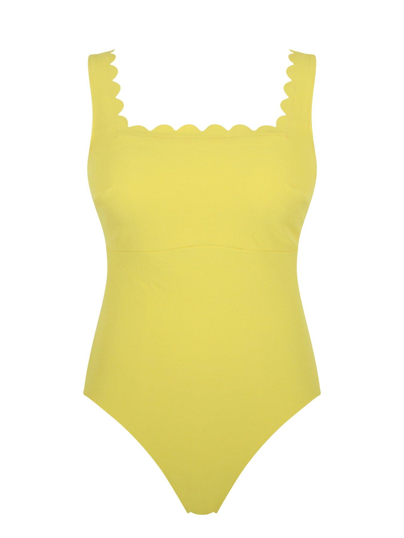 Image 5 of 5 of Panache Spirit Honor Square Neck Swimsuit- Sunshine Yellow