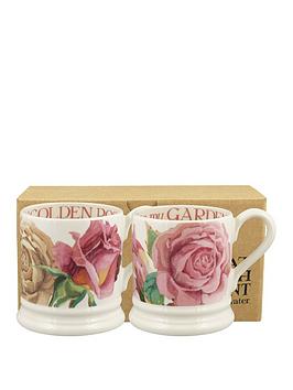Product photograph of Emma Bridgewater Roses All My Life Set Of 2 1 2 Pint Mugs Boxed from very.co.uk