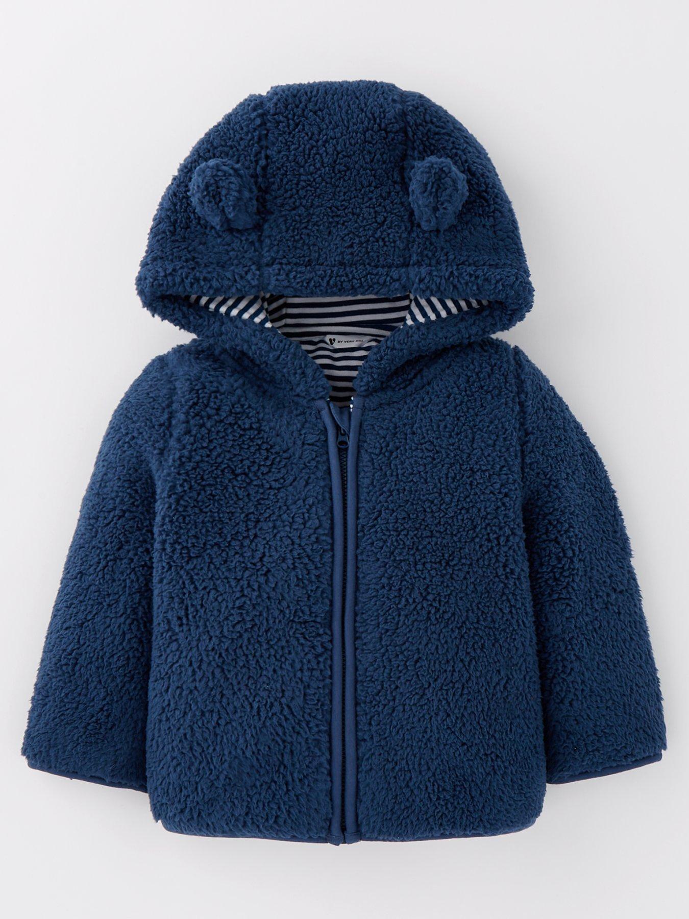 undefined Baby Boy Borg Jacket - Blue